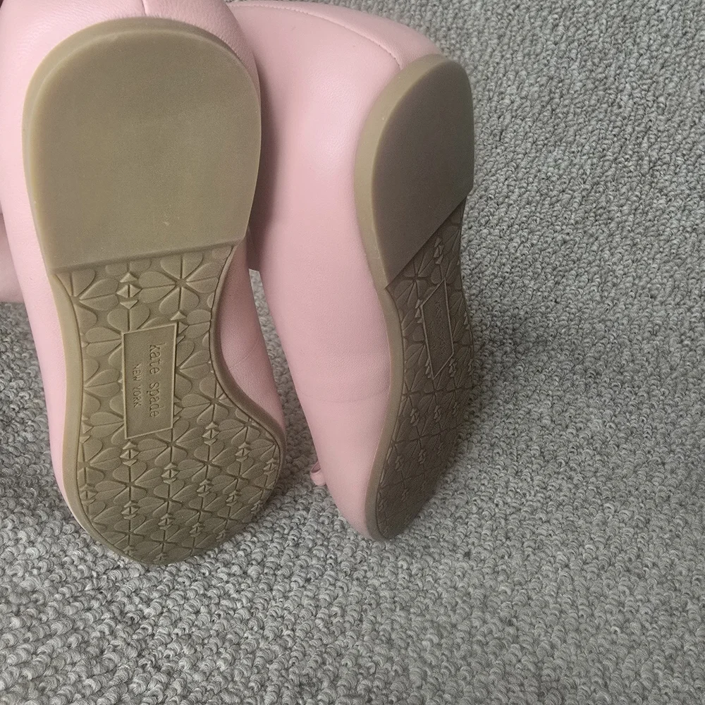 kate spade New York Pink Bow Ballet Flats